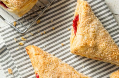 Homemade Cherry Turnover Pastries Ready to Eat